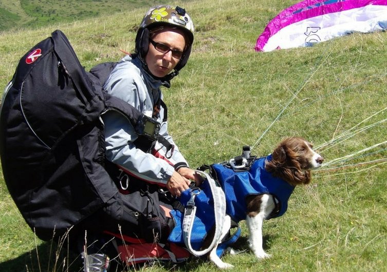 Paragliden met uw hond