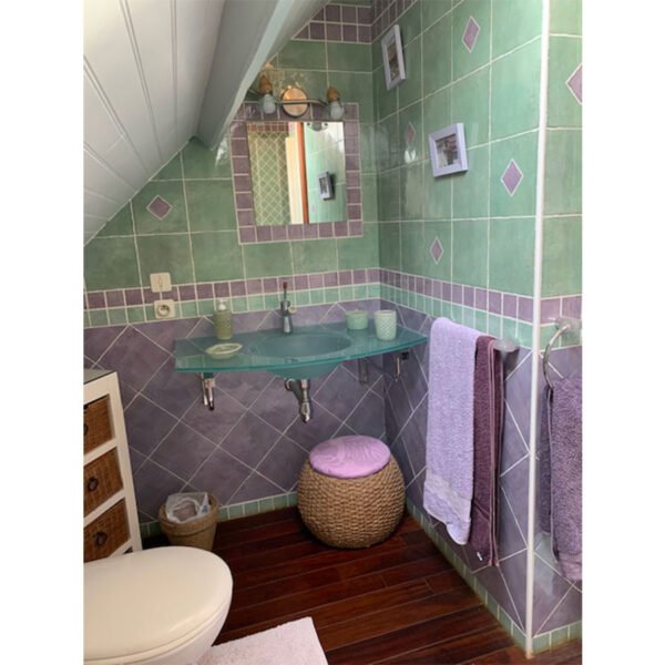 Salle de bain des Chambres d'hôtes Le Manoir de Quatre Saisons en Bretagne à La Turballe en Loire Atlantique