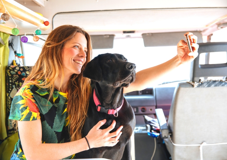 Traveling in a motorhome with your dog