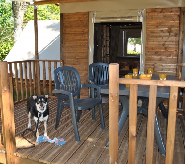 Castel Camping la Garangeoire-terraza para perros