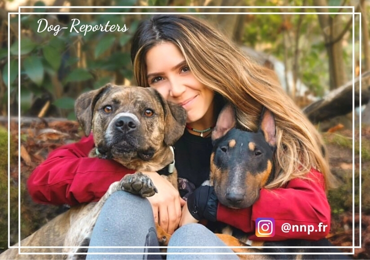 Mathilde e seus dois cachorros: os primeiros Dog-Reporters de EmmèneTonChien.com