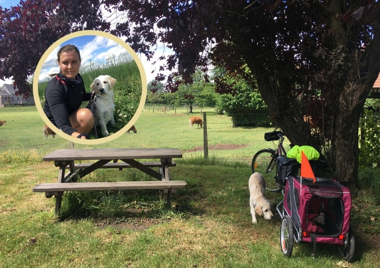 La ruta ciclista de Lin con su perro