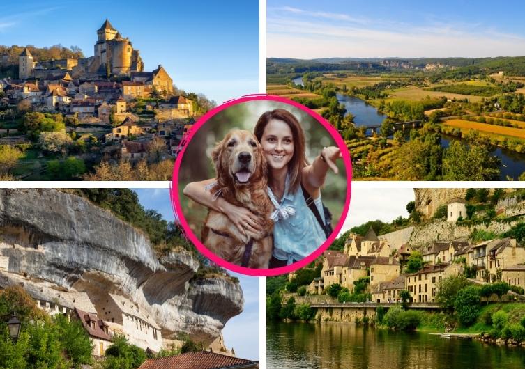 Wandern Sie in den Ferien mit Ihrem Hund in der Dordogne