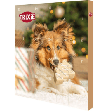 calendrier de l'avent à cases avec friandises Trixie pour petit chien