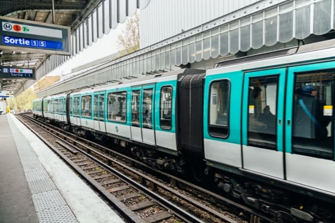 Métro de Paris avec un chien