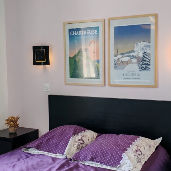 Chambre de mobil home du Camping Le Pavillon Bleu à L'Aiguillon-la-Presqu'île en Vendée