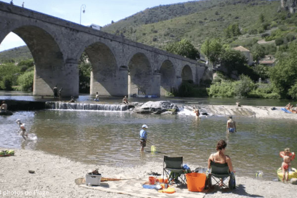 Plage de Roquebrun