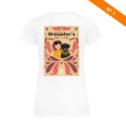 T-shirt Fière d'être Wouafer's, T-shirt Femme Premium, logo, spreadshirt, spreadshop, boutique emmenetonchien.com
