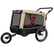 transporter son chien en vélo, faire du vélo avec son chien, remorque vélo pour chien, Remorque 3 en 1 Kesser, poussette pour chien, convient aux chiens de grande taille, boutique, emmenetonchien.com