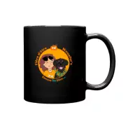 Mug, mug noir, mug fière d'être Wouafer's, logo, boutique emmenetonchien.com, boutique spreadshop, spreadshirt