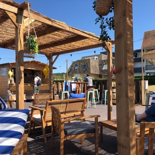 Plage à coté du Gîte L'Abri-Côtier à Cabourg en Normandie dans le Calvados