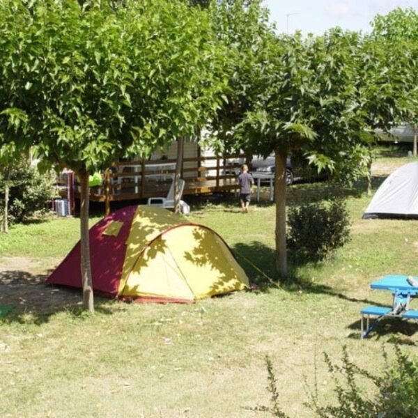 Emplacement tente au Camping L'Oasis Palavasienne dans l' Hérault à Lattes proche de Palavas les Flots en Occitanie