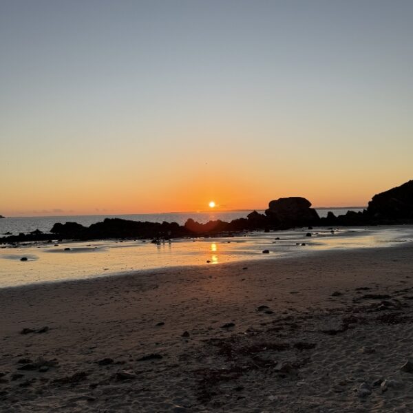 La plage du Centre Nautique de Crozon Morgat à Crozon dans le Finistère