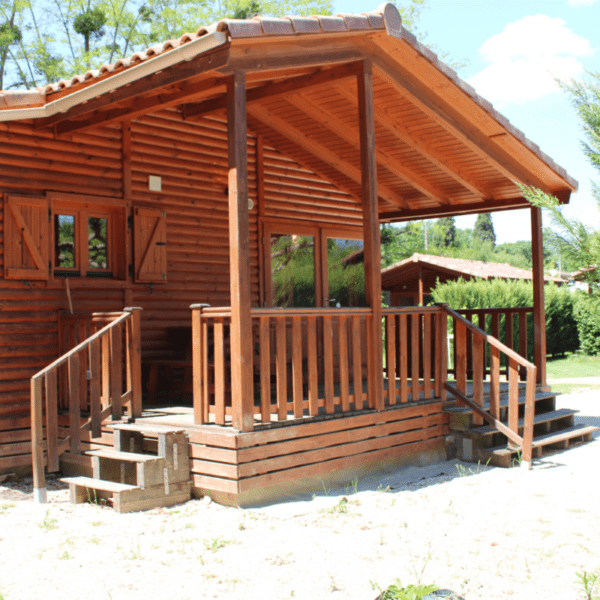 Chalet at Camping Le Casties in Haute Garonne in the Pyrenees in Occitanie in Casties-Labrande