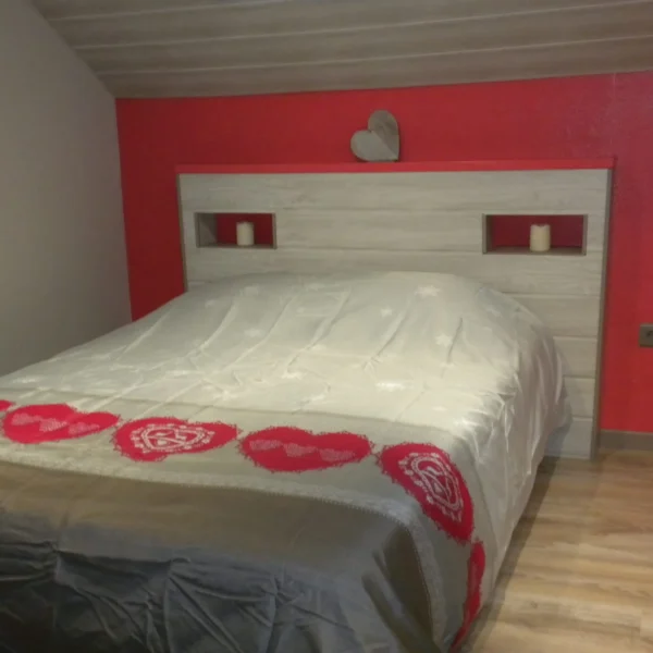 Chambre double du Gîte Le Magnolia dans les Vosges à Puid en région Grand Est
