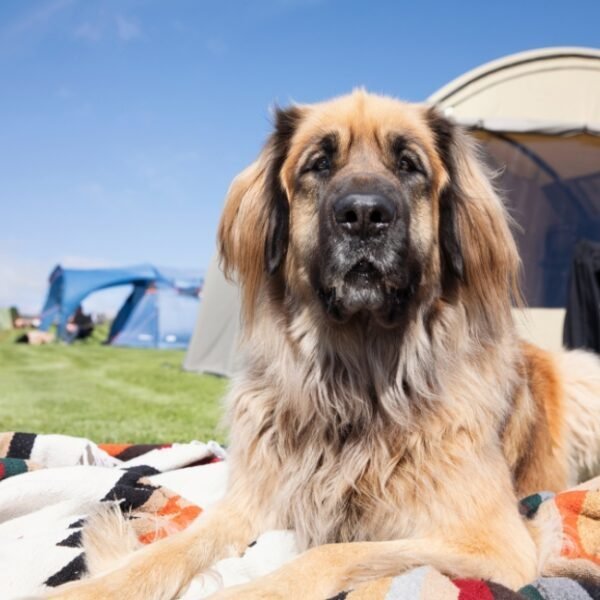 Chien au camping les Tilleuls en baie de somme