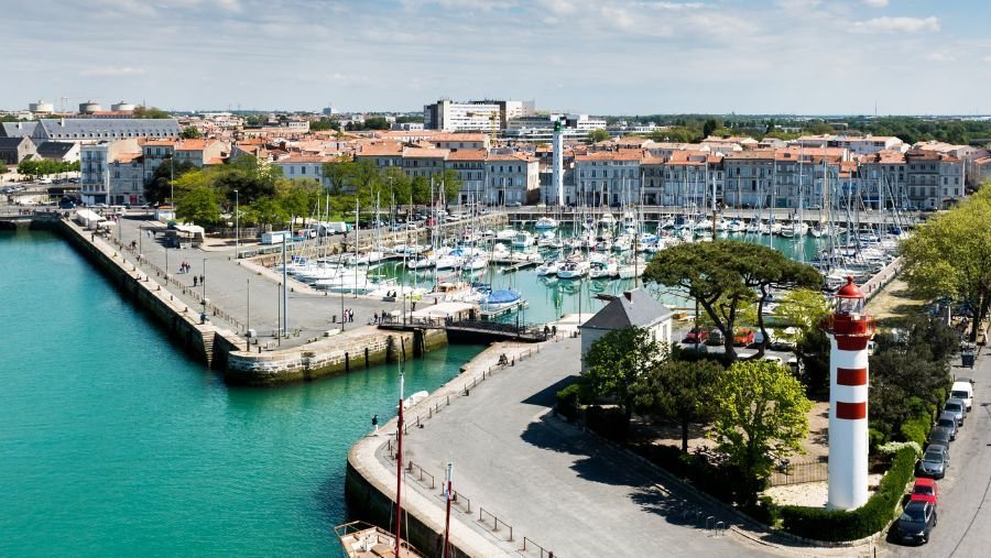Vue aérienne sur le Port de la Rochelle