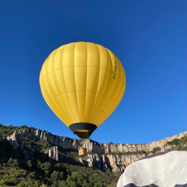 Escapade en montgolfière près du Gîte La Maison de Vigne dans l'Aveyron au cœur du Parc naturel des Grands Causses sur le Larzac près de Millau