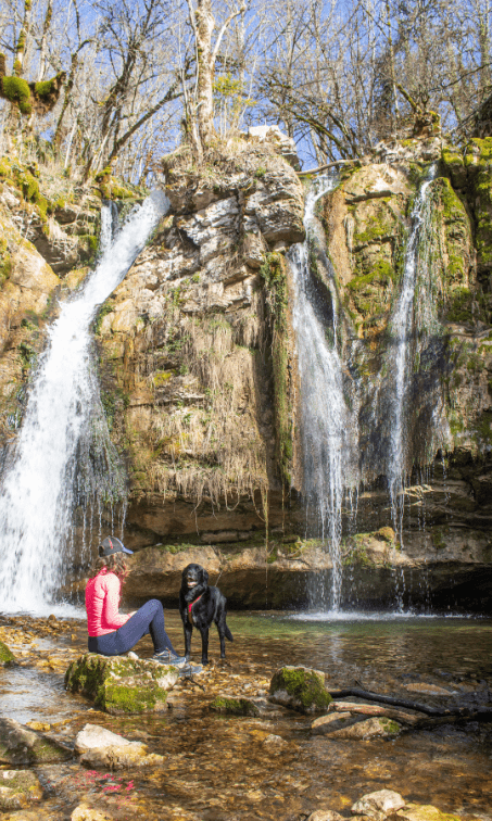 Wanderung zum Wasserfall Haut Bugey – Wasserfall Mélogne