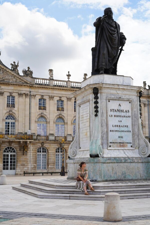 Détail de la place Stanislas près de l'Hôtel Littéraire Stendhal à Nancy en Lorraine dans le Grand Est en France