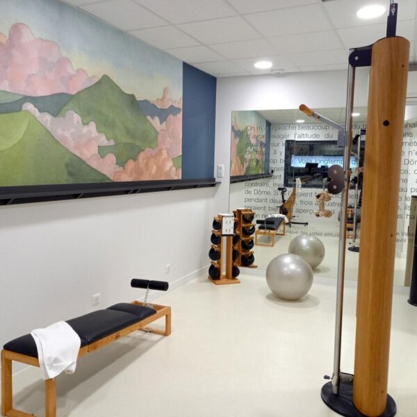 Salle de fitness de l'Hôtel Littéraire Alexandre Vialatte à Clermont Ferrand dans le Puy de Dôme en Auvergne