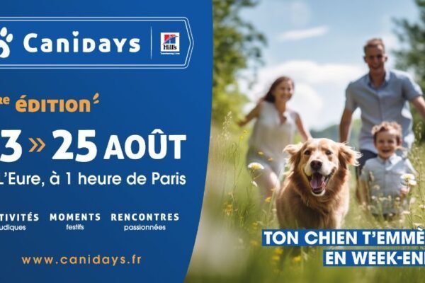 Votre chien vous emmène en week-end les 23, 24 et 25 août 2024