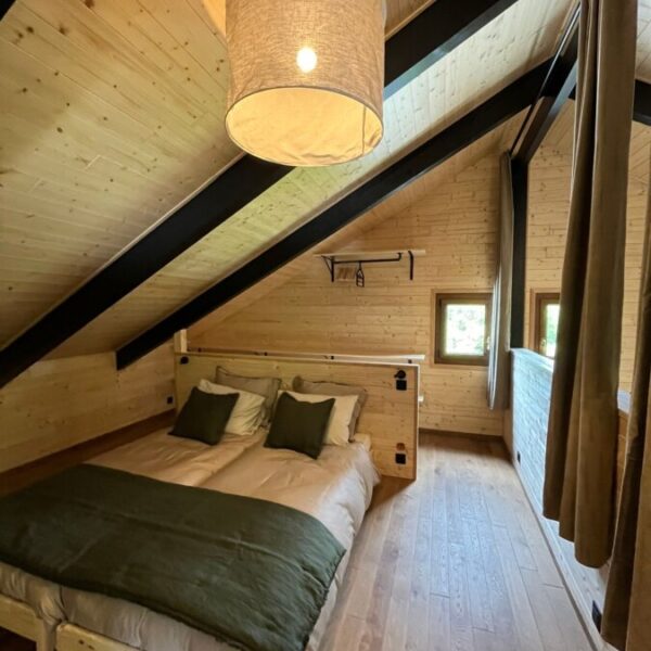 Chambre double du Chalet Jean des Houx dans les Vosges près de Gérardmer à Sapois
