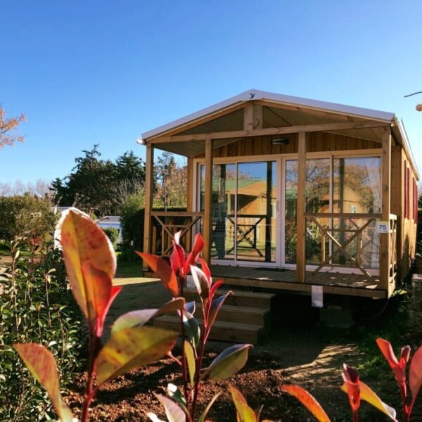 Chalet du Flower Camping Altéa à Vic la Gardiole dans l'Hérault près de Montpellier