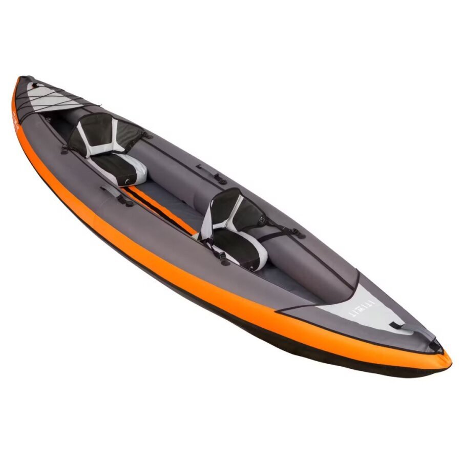 Possible de faire du canoë avec son chien grâce au canoë kayak 2 ou 3 places gonflable de chez Decathlon