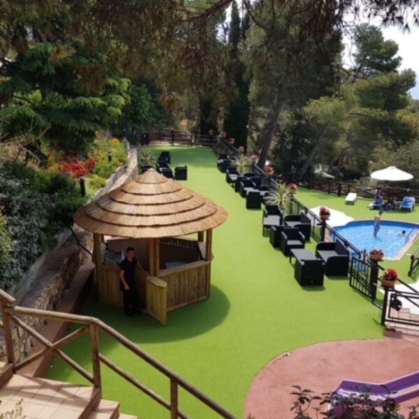 Bar du Camping Sea Green Cala Llevado en Espagne sur la Costa Brava à Tossa de Mar