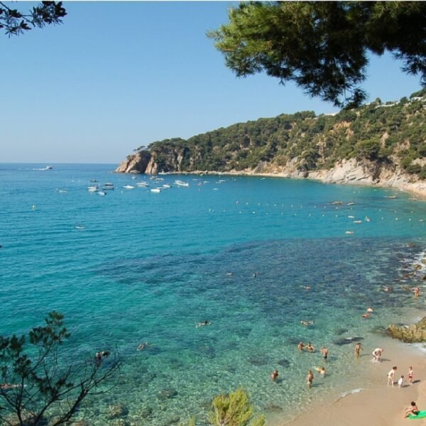 Plage proche du Camping Sea Green Cala Llevado en Espagne sur la Costa Brava à Tossa de Mar