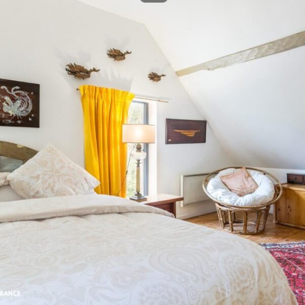 Chambre double des Gites à Beauficel-en-Lyons en Normandie dans l'Eure