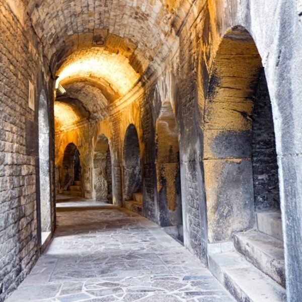 Couloirs des Arènes de Nîmes dans le Gard en Occitanie à Nîmes