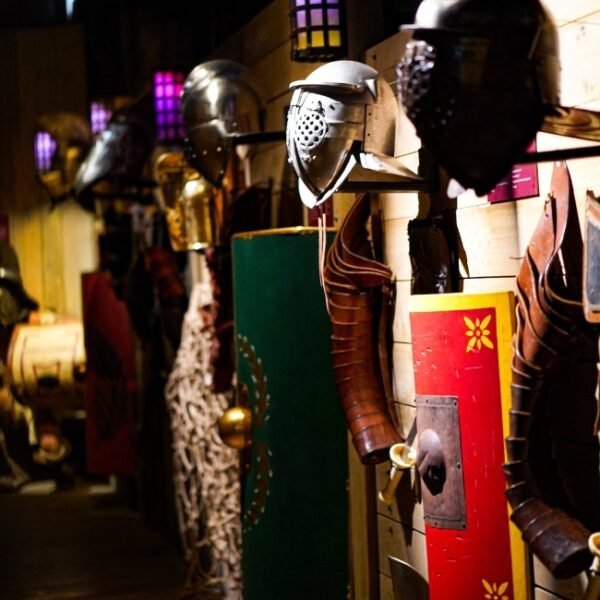 Le vestiaires des gladiateurs des Arènes de Nîmes dans le Gard en Occitanie à Nîmes