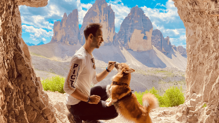 La randonnée des Tre Cime dans les Dolomites avec un chien