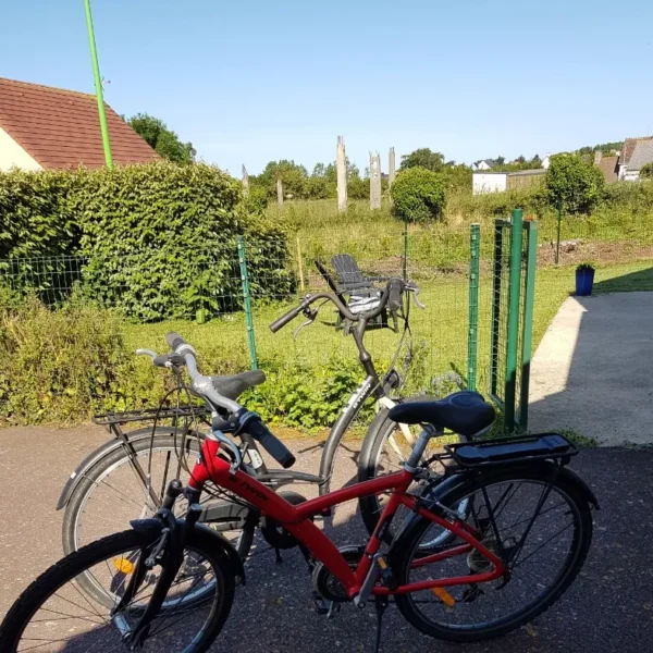 Les vélos du gîte Les Mouettes à Les moitiers-d'Allonne dans la Manche en Normandie