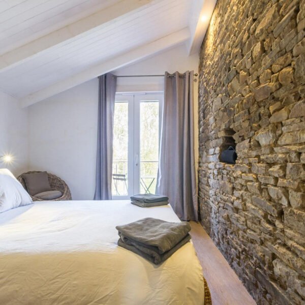 Une chambre du gîte La Barbinière des Gîtes La Barbinière et La Petite Barbinière à Saint-Laurent-de-Terregatte dans la Manche en Normandie