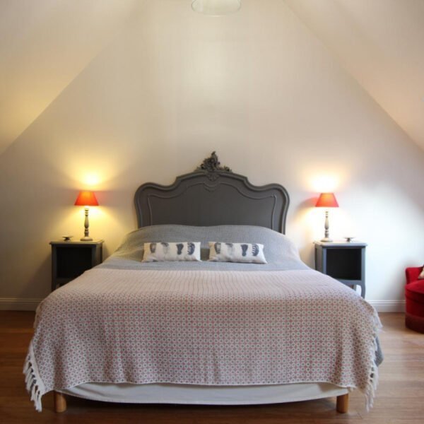 La chambre double La Jardinerie à Aumeville-Lestre dans la Manche en Normandie
