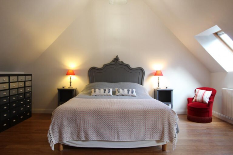 La chambre double La Jardinerie à Aumeville-Lestre dans la Manche en Normandie