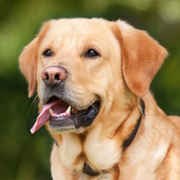 Chien en visite oenotouristique au Château Capion, Domaine viticole à Aniane dans l'Hérault