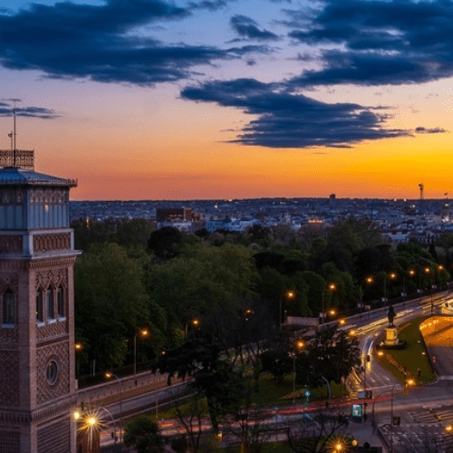 Une vue de Madrid en Espagne.