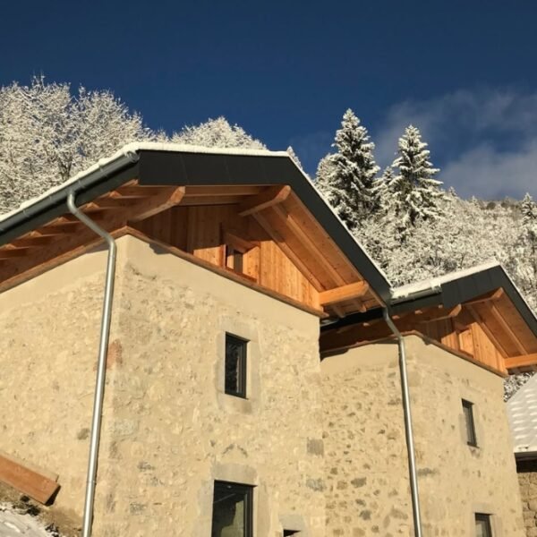 Vue extérieure de Les Maisons de la Glappaz à Mégevette en Haute Savoie dans l'Auvergne-Rhône-Alpes