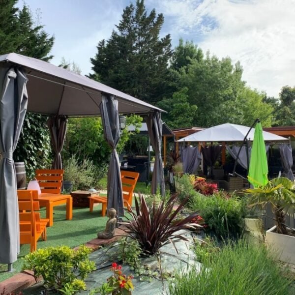 Zone relax au Camping Au Gré du Vent à Taybosc en Gers en Occitanie