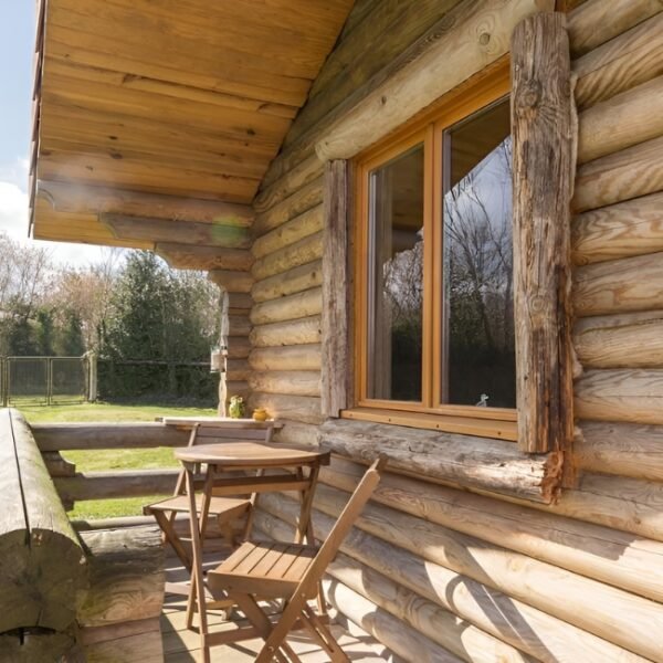Terrasse à Le Chalet en Valorbiquet à Calvados en Normandie