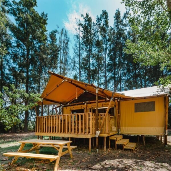 Eco lodge du Camping U Casone en Haute Corse à Ghisonaccia proche de la Plage et en Pleine Nature