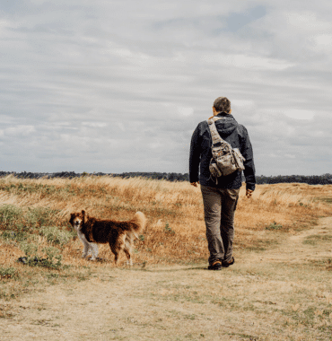 Walk to Le Havre de la Vanlée in the Manche with a dog, possible by bike © Xavier Lachenaud - Attitude Manche