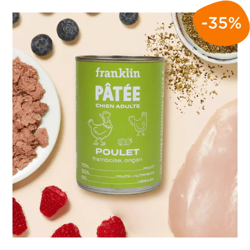 pâtée chien adulte Franklin réduction