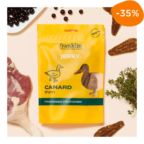 lamelles canard chien Franklin friandises