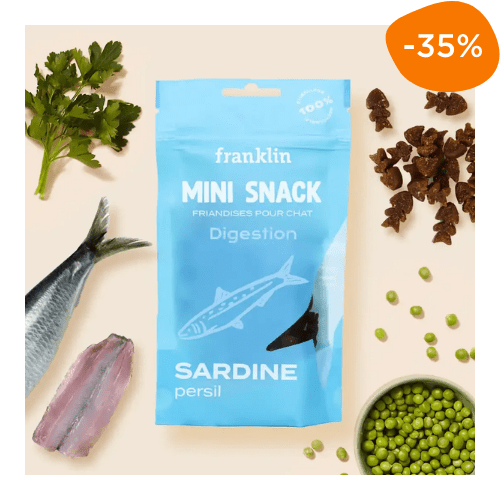 sachet friandises chat sardine digestion facile Franklin