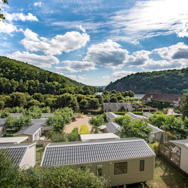 Vue du Camping Sea Green Le Gibanel à Argentat à Corrèze en Nouvelle-Aquitaine